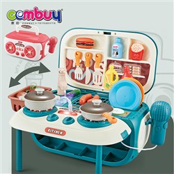 CB860409 CB860410 - Stereo 2in1 recording 24pcs music kids toys kitchen play set